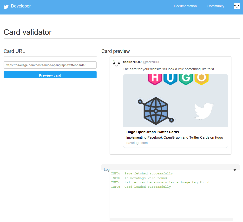 Twitter Card Validator